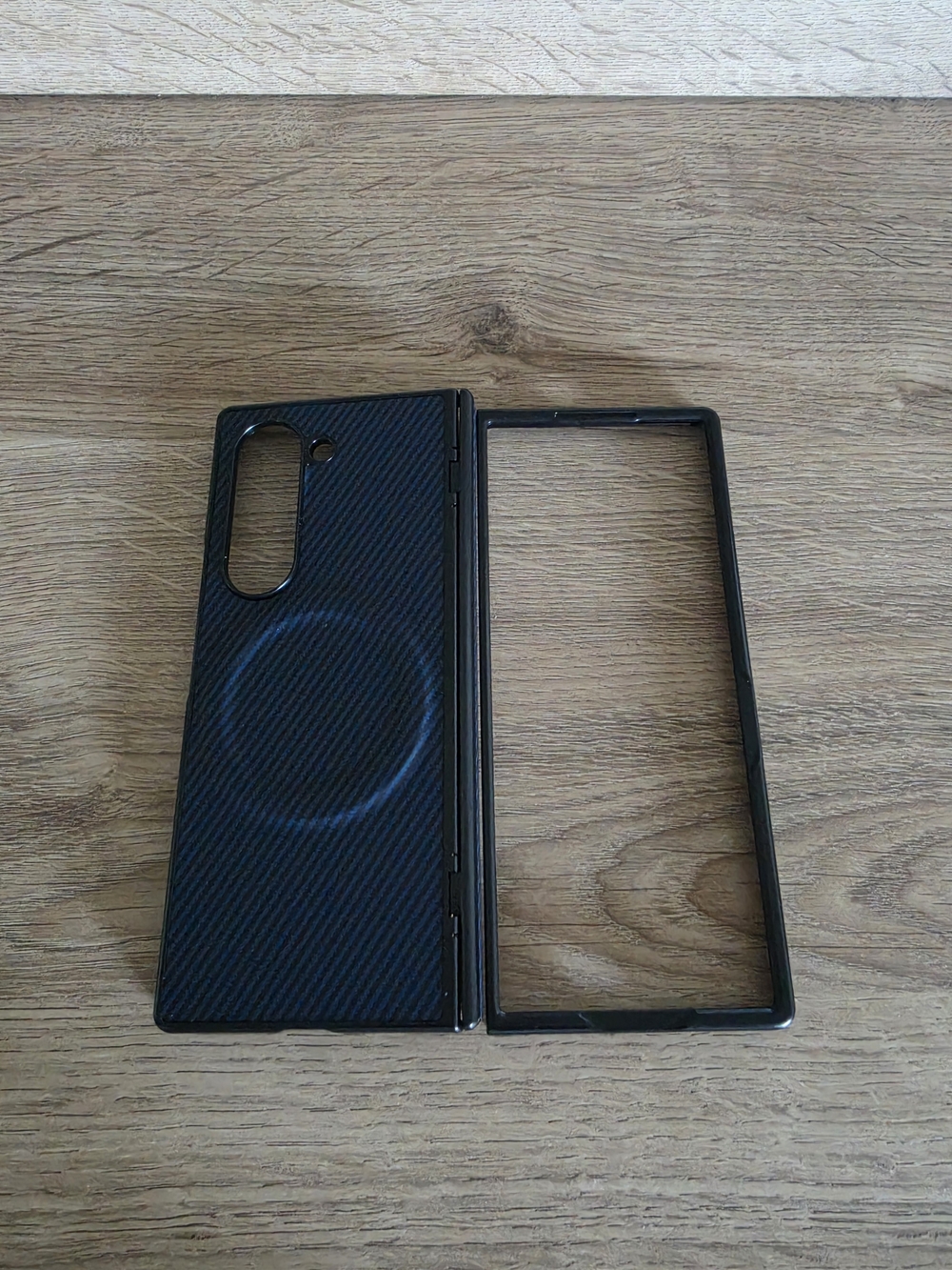 Samsung Z Fold 6 Magnetic Ring Phone Case in Black Blue Navy
